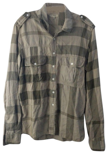 Burberry Nova Check Mens London Plaid Shirt Medium Button down Top8 M