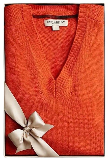 Burberry Mens Cashmere Orange Sweater
