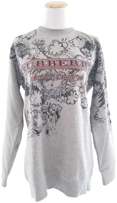 Burberry Pale Grey Melange Barford SweatshirtHoodie4 S