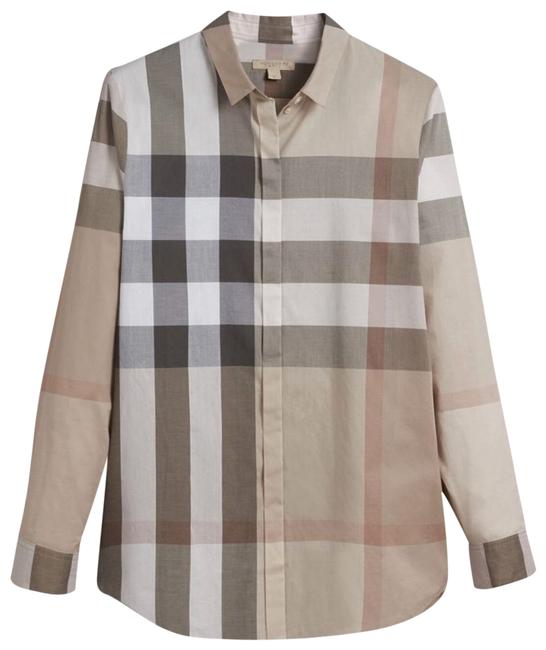 Burberry Pale Stone 39764801 Button down Top0 XS