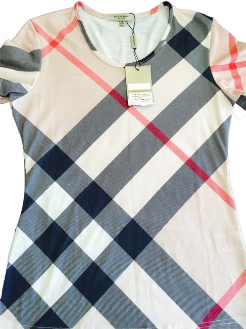 Burberry Pink and Cream Tee Shirt8 M