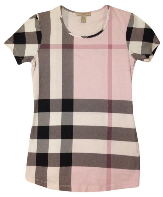 Burberry Pink Checks Classic Women Tee Shirt0 XS
