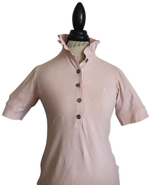 Burberry Pink Collared Tee Shirt12 L