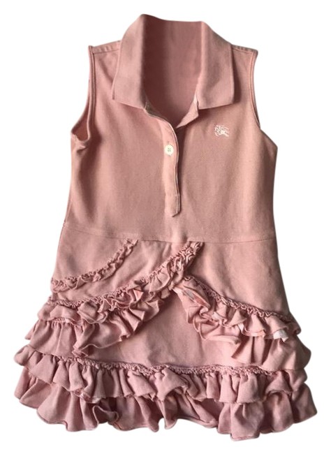Burberry Pink Girls Baby Toddler Mid length Short Casual Dress00 XXS