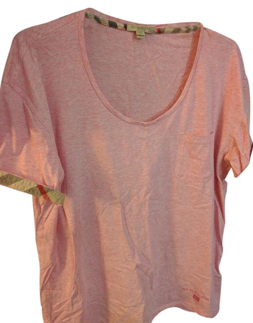 Burberry Pink Melange Knit Blouse Tee Shirt16 XL, Plus 0x