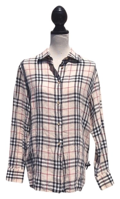 Burberry Plaid Blouse6 S