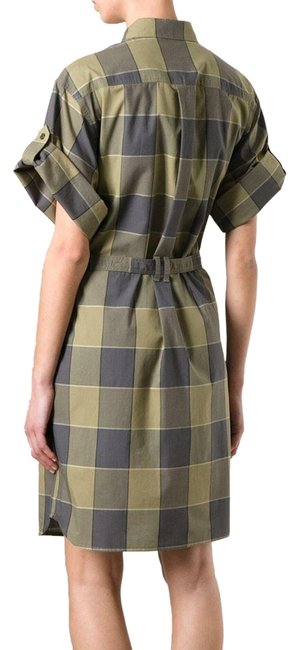 Burberry Plaid Brit Check Mid length Short Casual Dress6 S