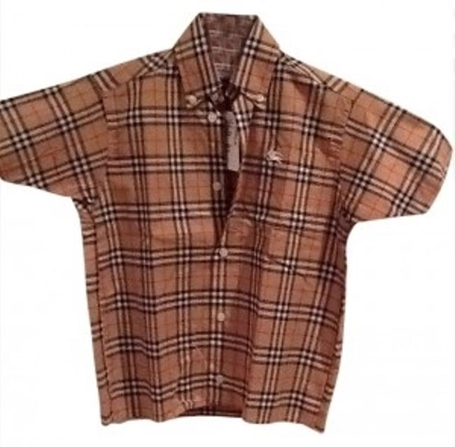 Burberry Plaid Button down Top4 S