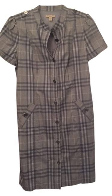 Burberry Plaid Knee Length WorkOffice Dress12 L