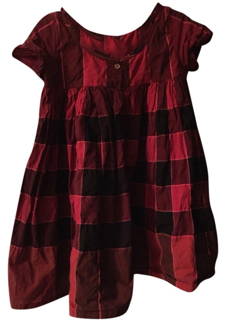 Burberry Plaid Short Casual Dress4 S