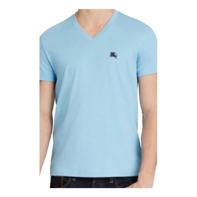 Burberry Powder Blue Mens Lindon Large Tee Shirt12 L