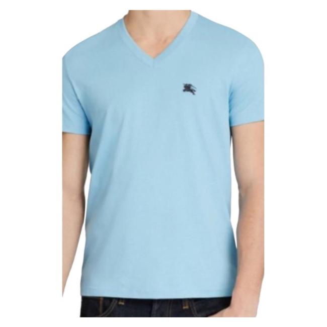Burberry Powder Blue Mens Lindon X large Tee Shirt16 XL, Plus 0x