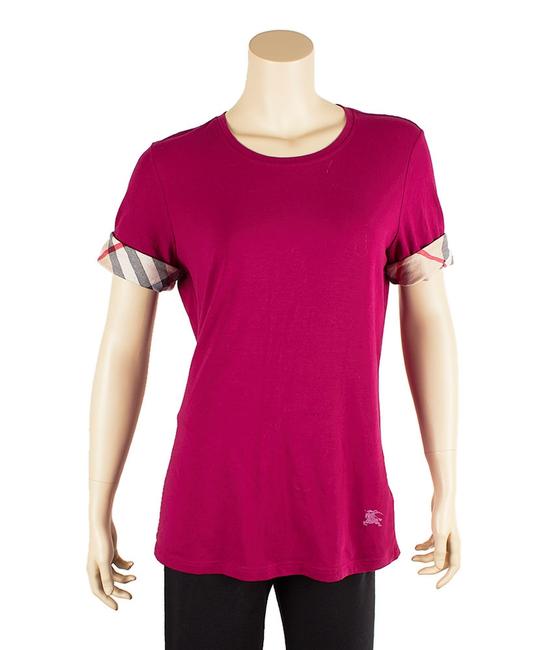 Burberry Purple L Britt Cotton Blend 46165 Tee Shirt8 M