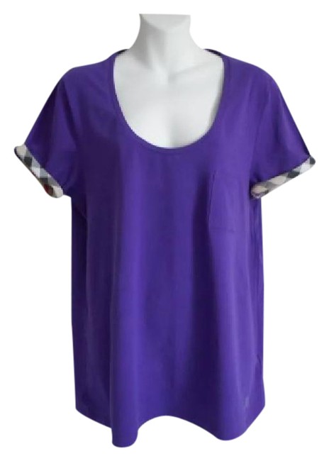 Burberry Purple Canvas Blouse12 L