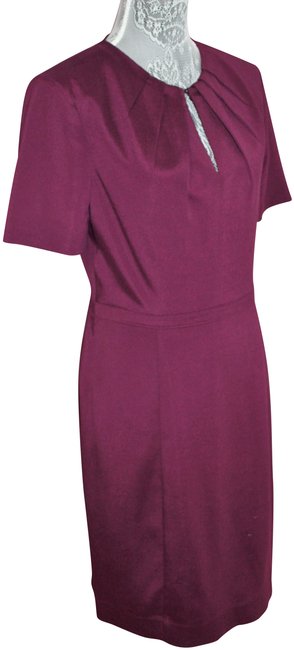 Burberry Purple Mark Down Sheath Mid length Cocktail Dress10 M