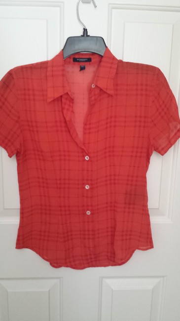 Burberry Red Blouse6 S