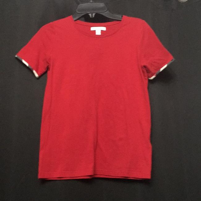 Burberry Red Brit Tee ShirtOS one size