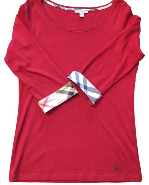Burberry Red Britt Check Tee Shirt16 XL, Plus 0x