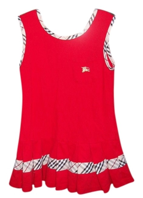 Burberry Red Children Xxl Knee Length Formal DressOS one size