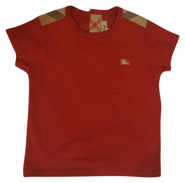 Burberry Red T shirt Tee Shirt00 XXS