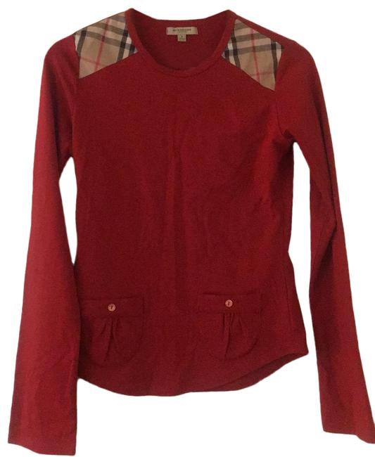 Burberry Red Tee Shirt4 S