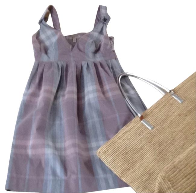 Burberry Rose and Gray Short Casual Dress4 S