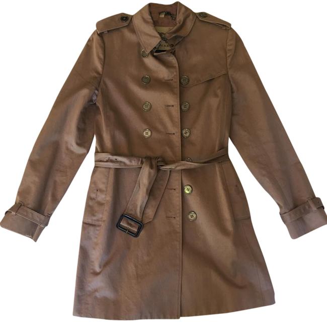 Burberry Cotton Silk Trench Pink Rose Gold Top