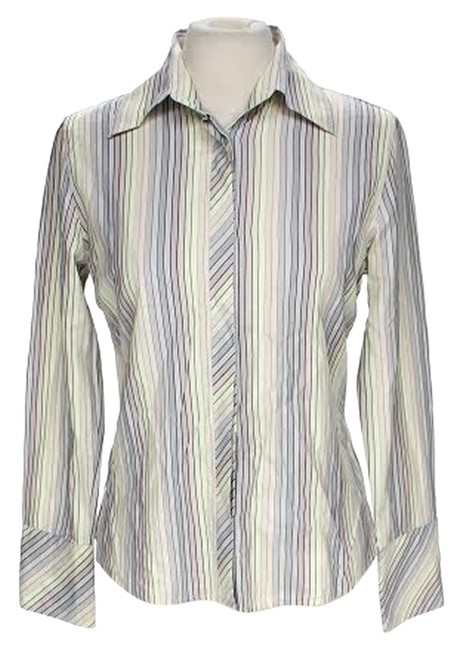 Burberry Striped Longsleeve Button down Top12 L