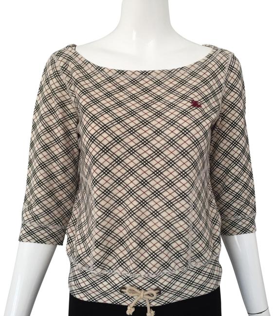 Burberry Tan Black Plaid SweatshirtHoodie4 S
