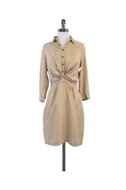 Burberry Tan Button down Top6 S