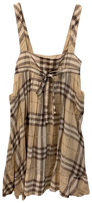 Burberry Tan Nova Check RomperJumpsuit