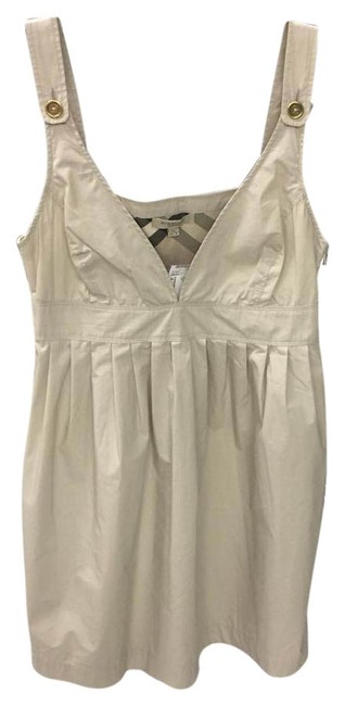 Burberry Tan Romper Mini Short Casual Dress4 S