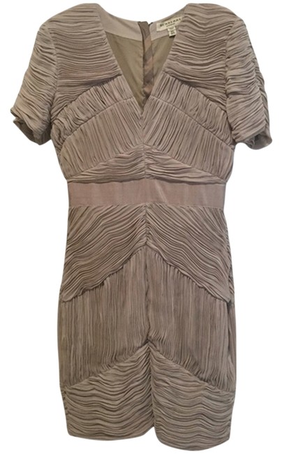 Burberry Taupe Above Knee Formal Dress6 S