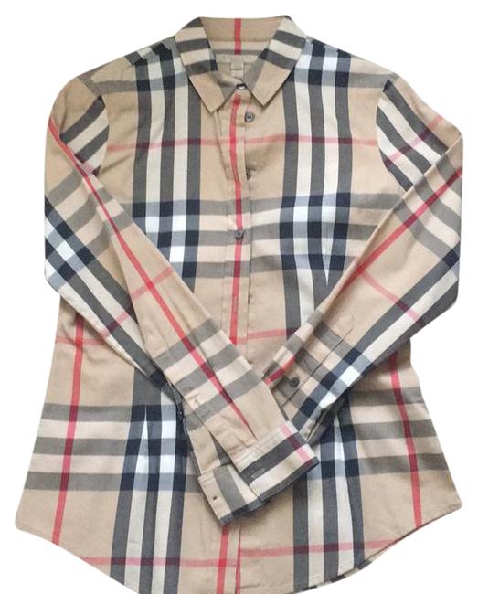 Burberry Traditional Print Button down Top0 XS