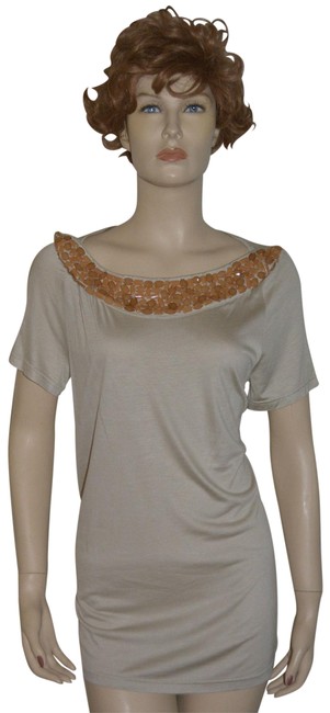 Burberry Trench London Womens Beaded Shirt Medium Blouse8 M