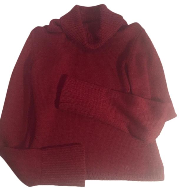 Burberry Turtleneck Red Sweater