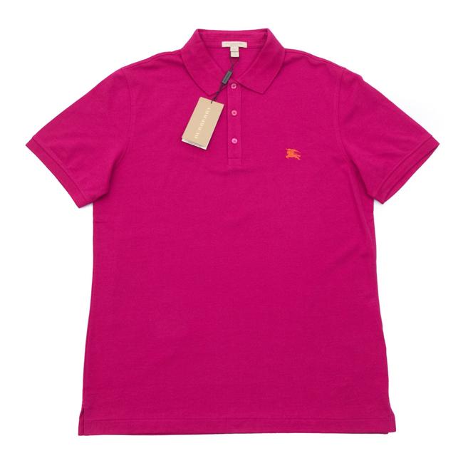 Burberry Vibrant Fushia Jersey Cotton jersey Polo Mens Tee Shirt16 XL, Plus 0x