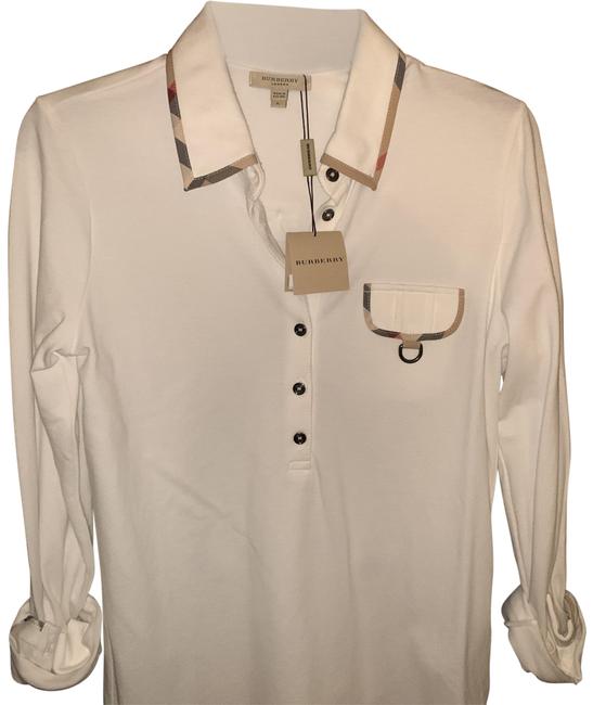 Burberry White 3341283 Tee Shirt12 L