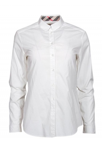 Burberry White Blouse4 S