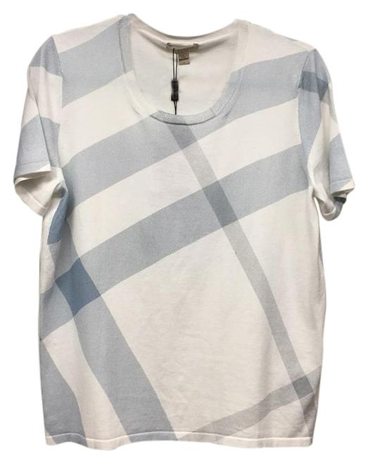 Burberry White Blue Tee Shirt8 M