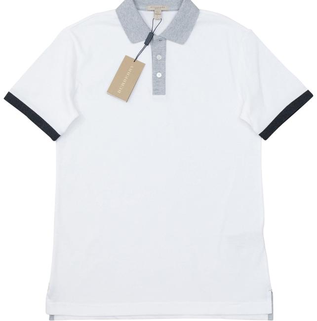 Burberry White Jersey Cotton jersey Polo Mens Xxl Tee Shirt22 Plus 2x