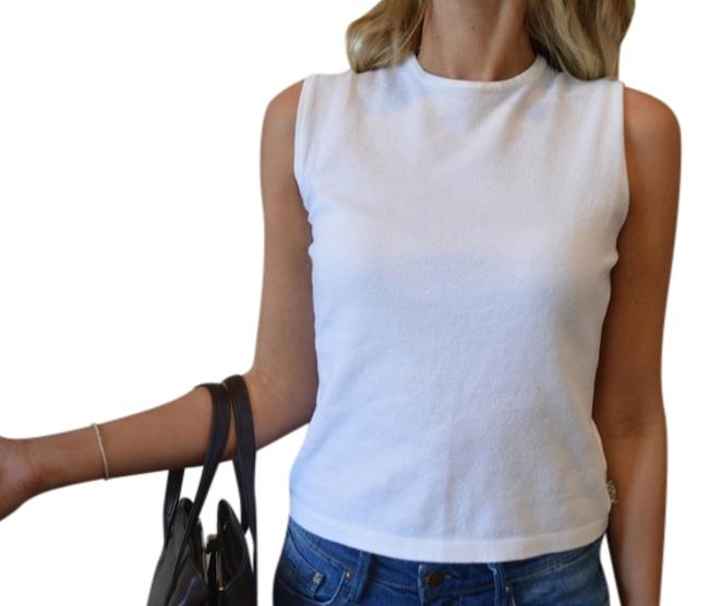 Burberry White Cotton London Hawkenapparel Ha Tank TopCami8 M