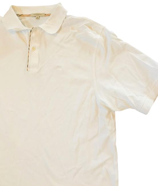 Burberry White Mens Polo Tee Shirt14 L