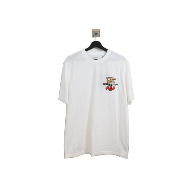 Burberry White Mixed Color Tb Logo T shirt Tee Shirt8 M