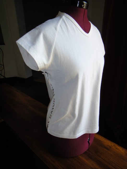 Burberry White T shirt Tee Shirt12 L