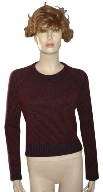 Burberry Womens Wool Cashmere Small Dark Blue Sweater