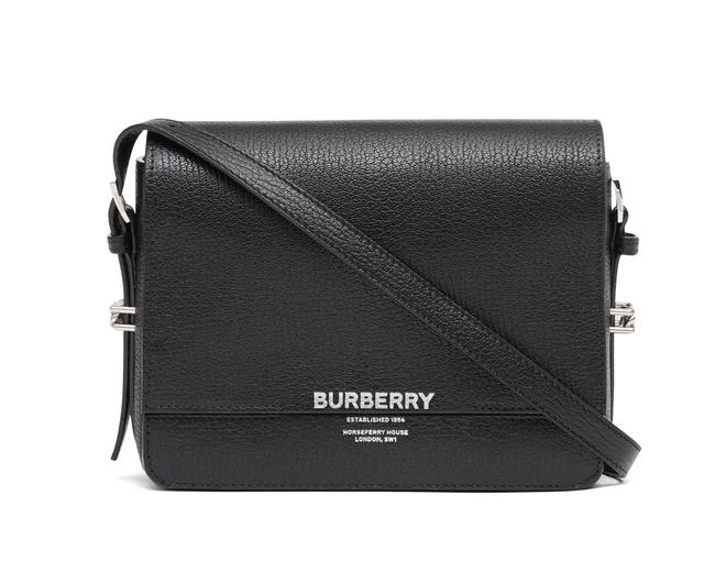 Burberry 80151391 Black Calfskin Leather Cross Body Bag