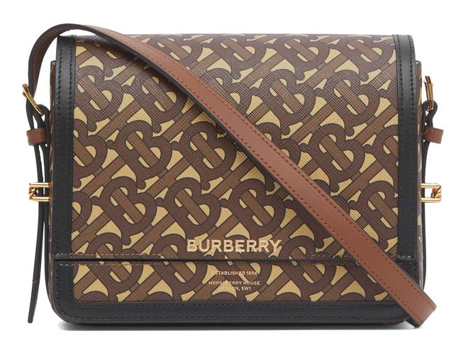 Burberry 80264311 Brown E Canvas Cross Body Bag