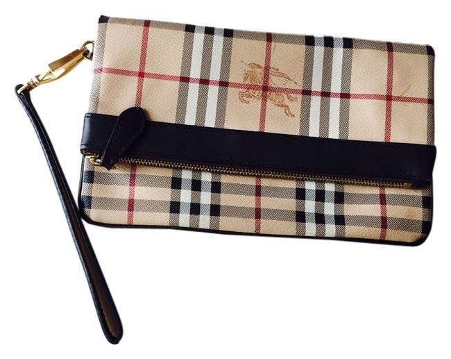 Burberry Adeline Nova Check PvcLeather Clutch