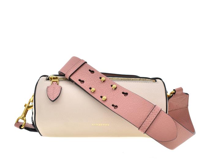 Burberry Barrel Beige Leather Cross Body Bag